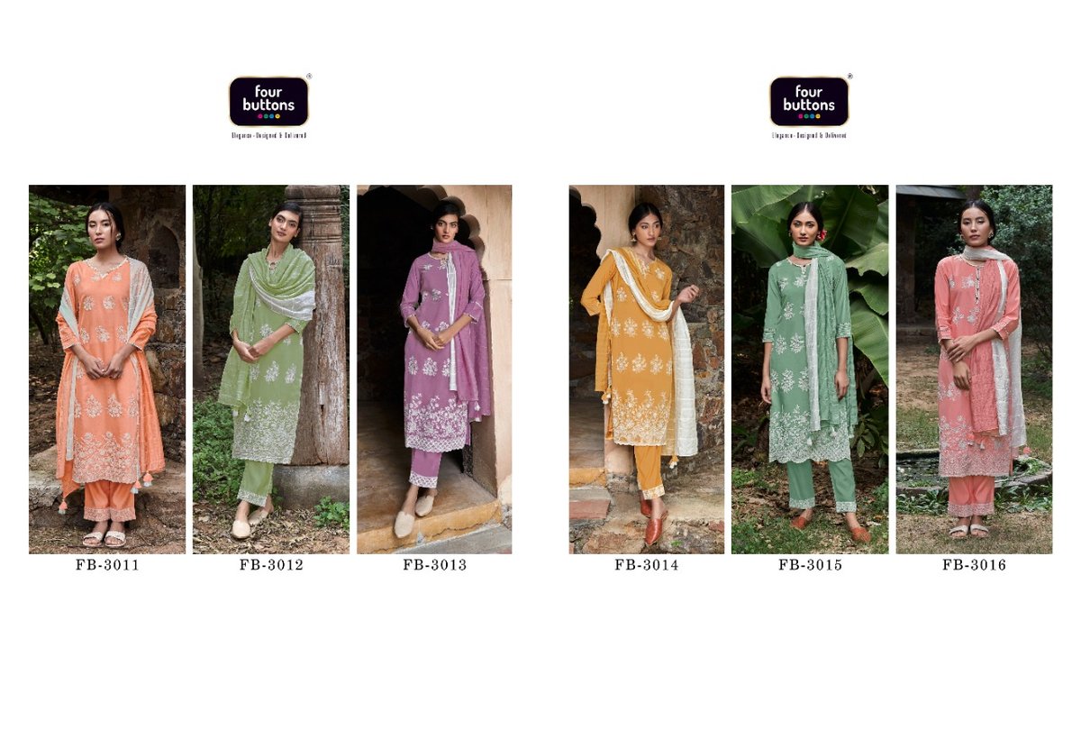 Four Buttons Qurbat Vol-2 3011-3016 Series 7