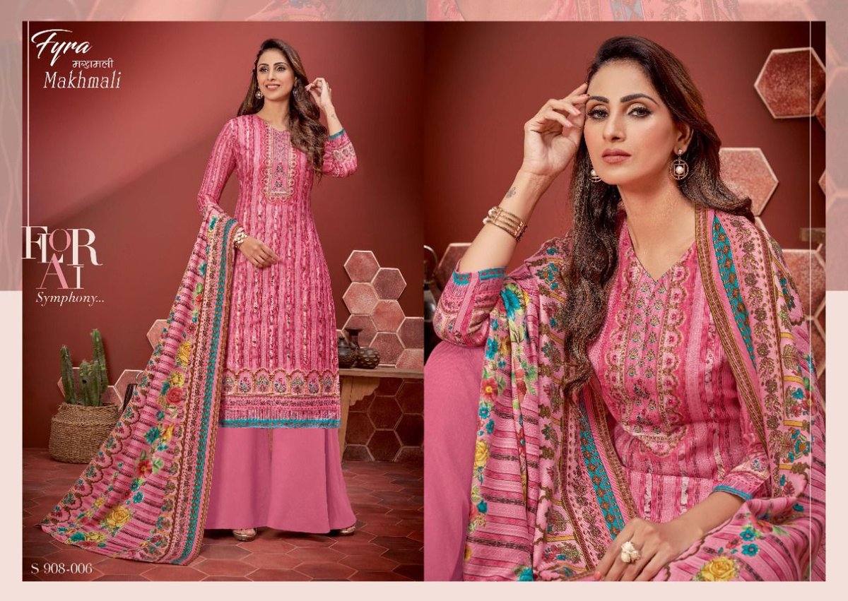 Alok Suits Fyra Makhmali 908-001 To 908-010 Series 6