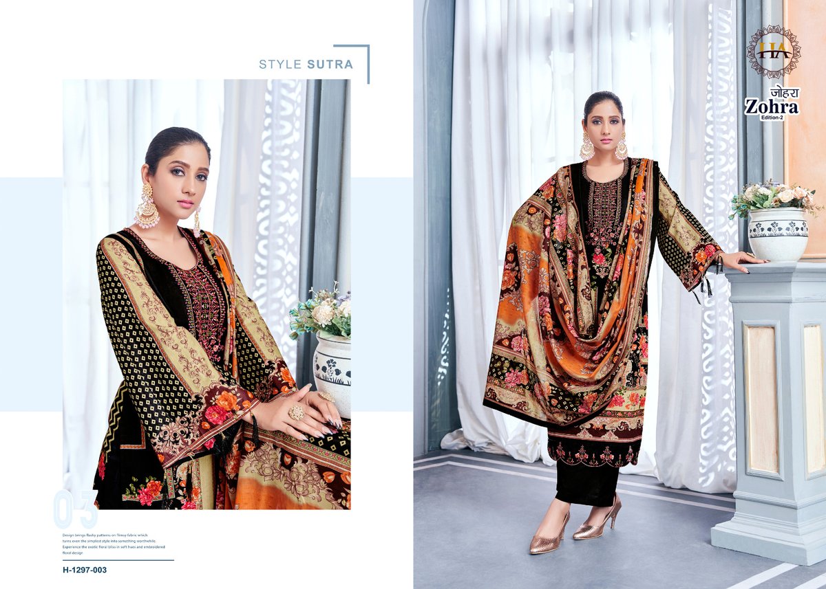 Harshit Fashion Zohra Edition Vol-2 1297-001 to 1297-008 Series 3