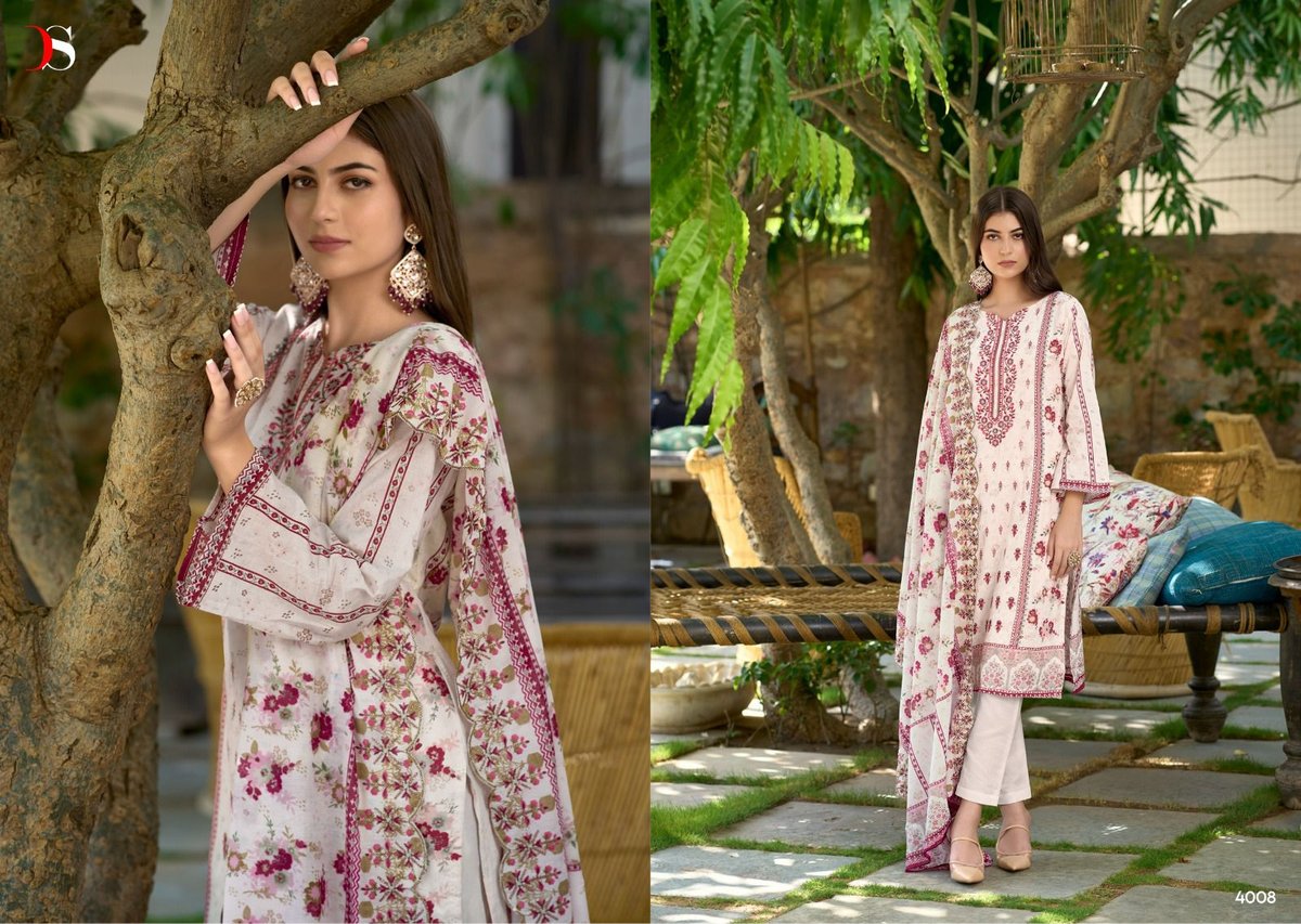 Deepsy Suit Bin Saeed Lawn Collection Vol-4 4001-4008 Series 8