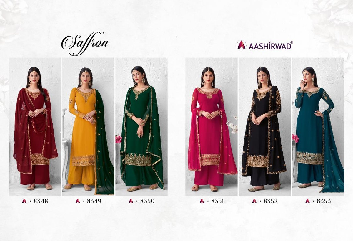 Aashirwad Creation Saffron 8348-8353 Series 7