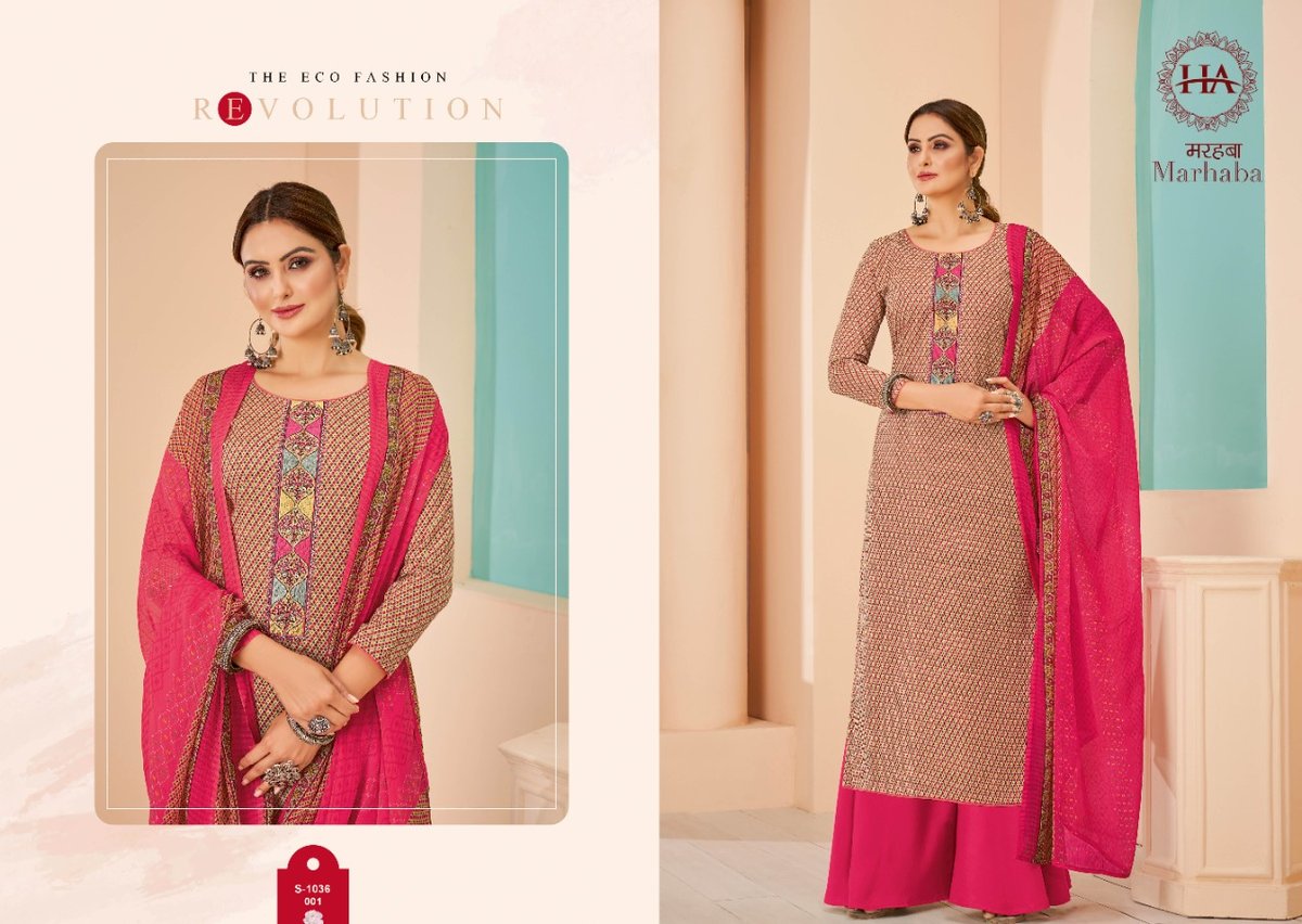 Harshit Fashion Marhaba 1036-001 to 1036-008 Series 1