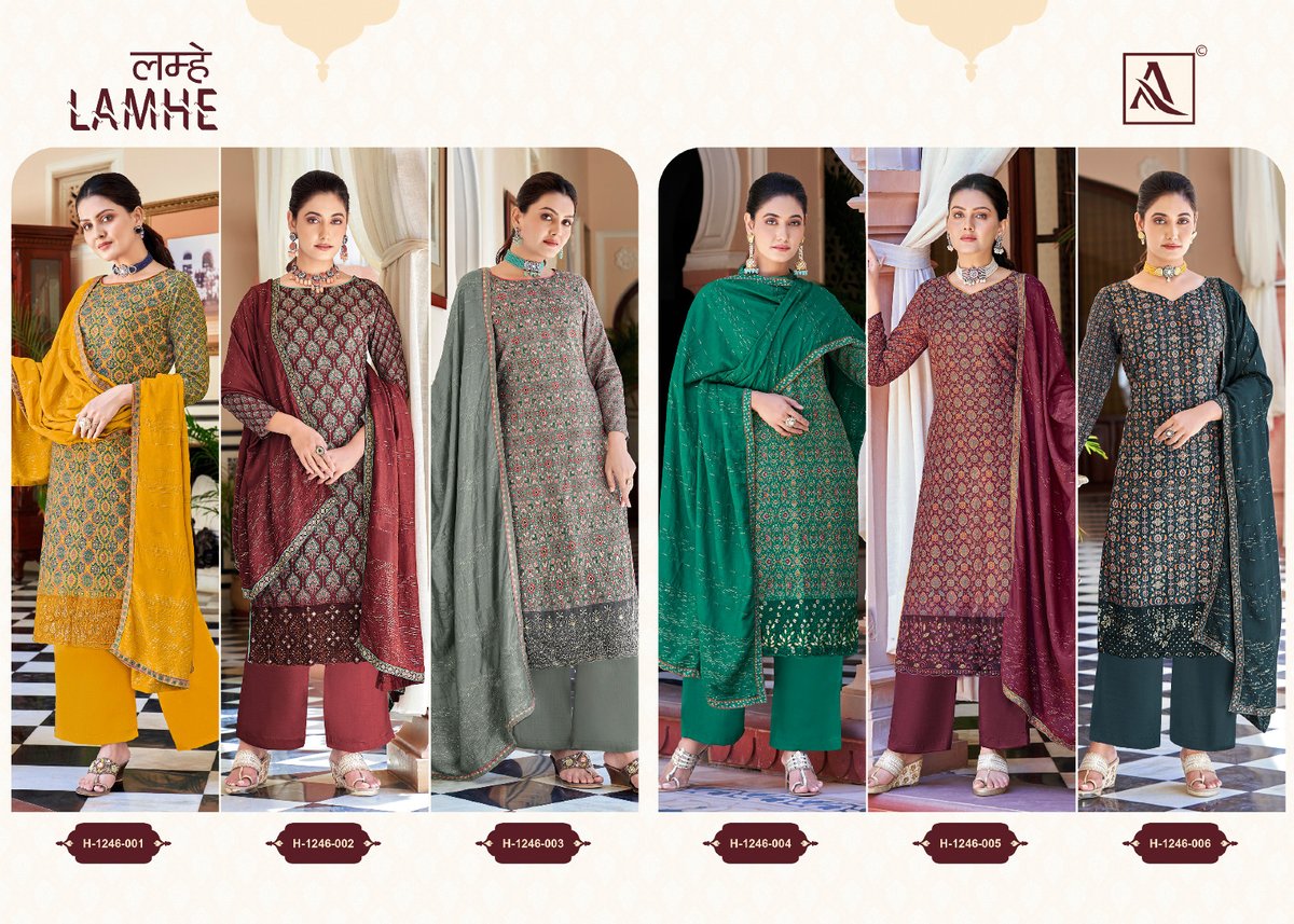 Alok Suit Lamhe 1246-001 to 1246-006 Series 7