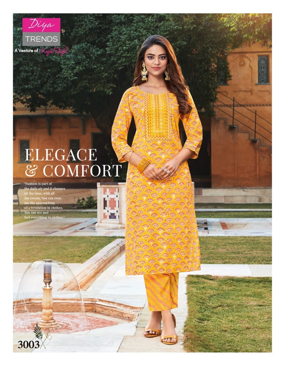 Diya Trends Goldy Vol-3 3001-3010 Series 3