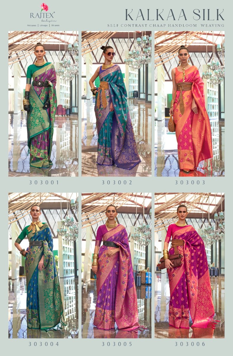 RAJTEX KALKAA SILK 303001 TO 303006 7