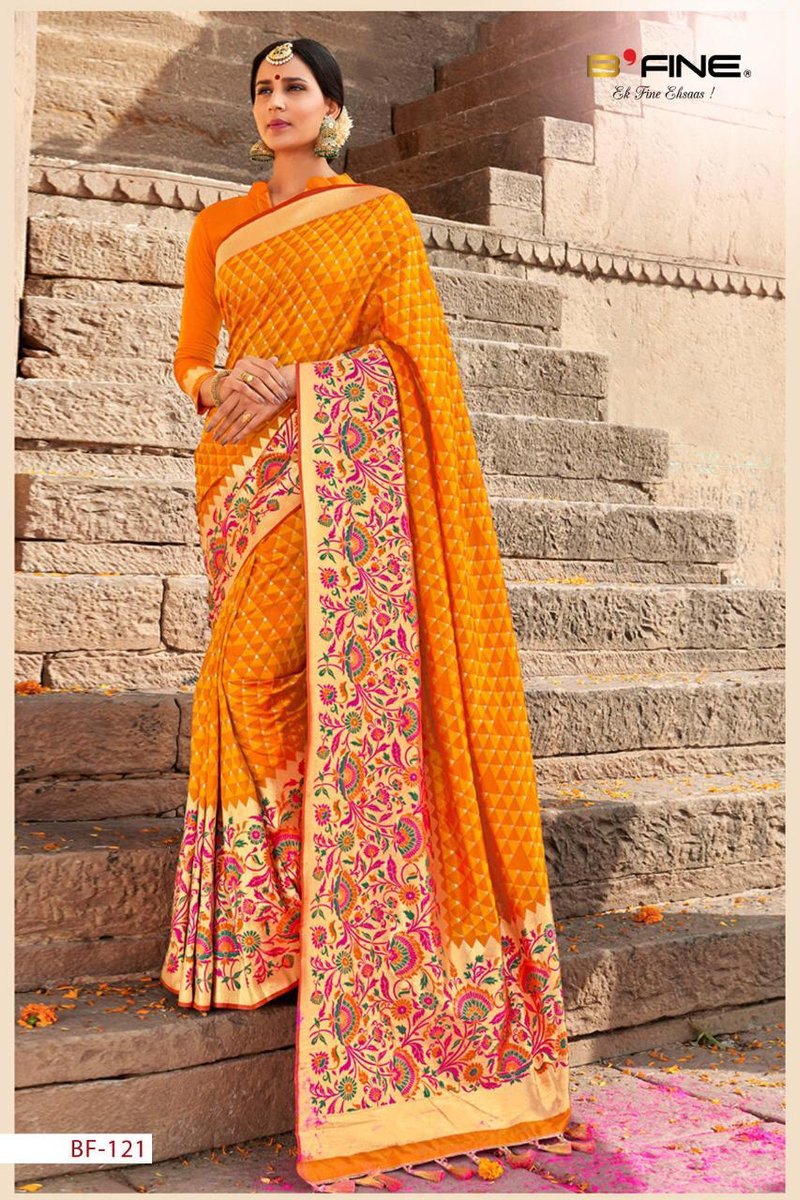 B'Fine Saree Banaras Story 101-159 Series 6