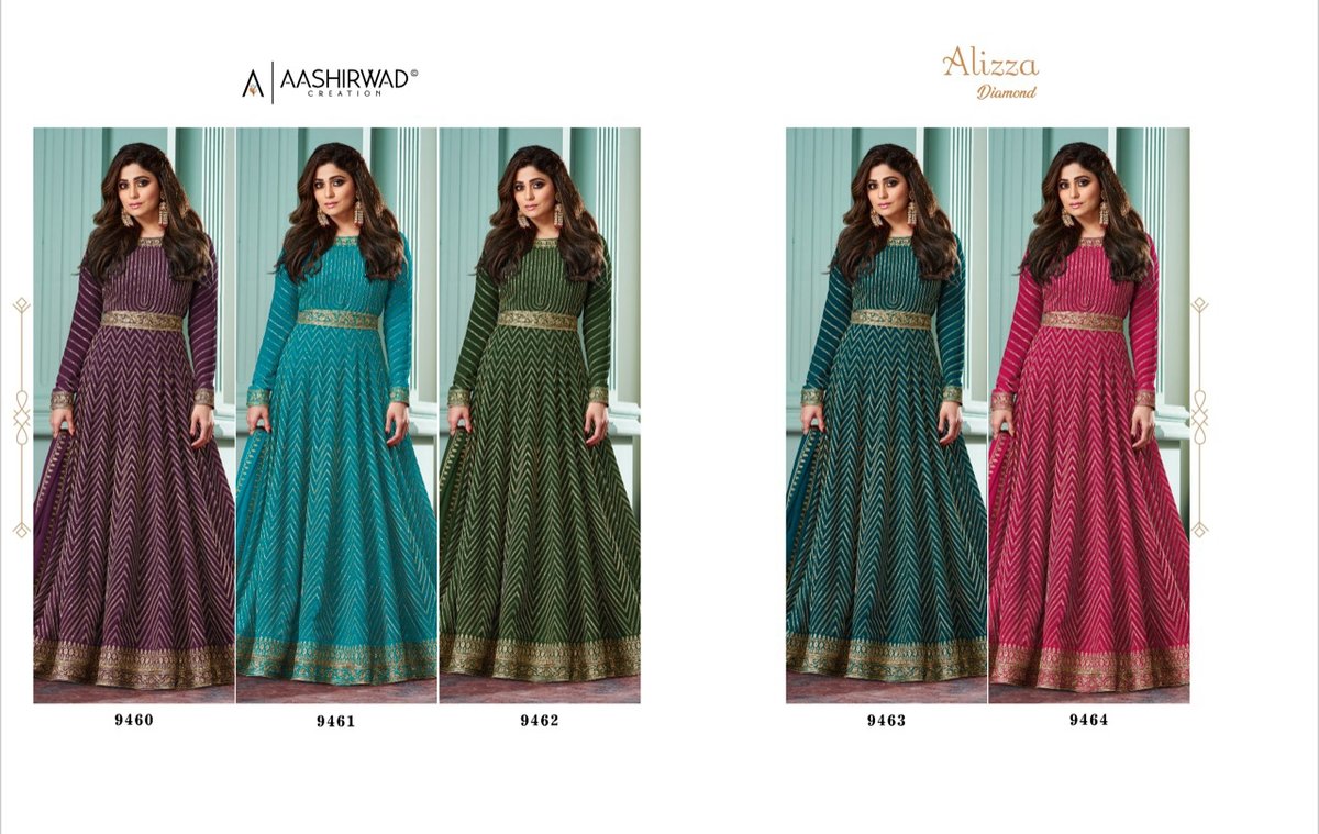 Aashirwad Creation Alizza Diamond 9460-9464 Series 6