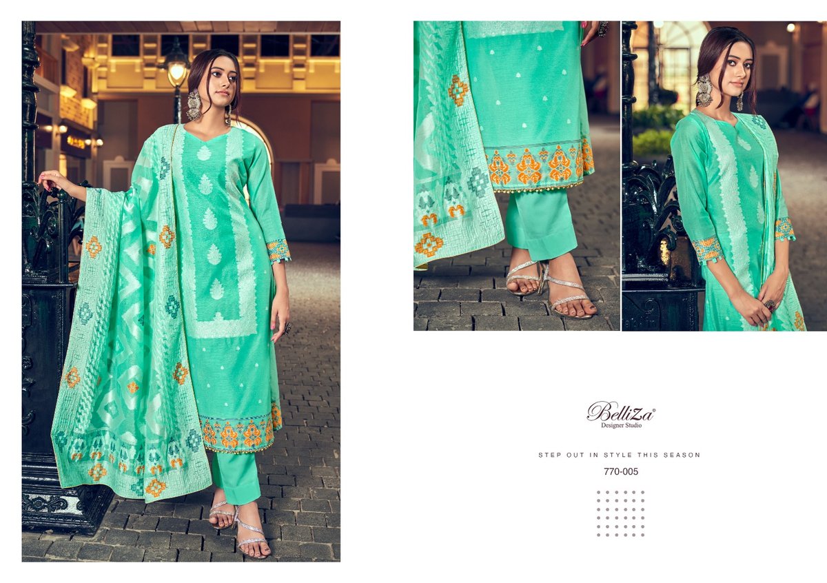 Belliza Designer Odhni 770-001 to 770-006 Series 5