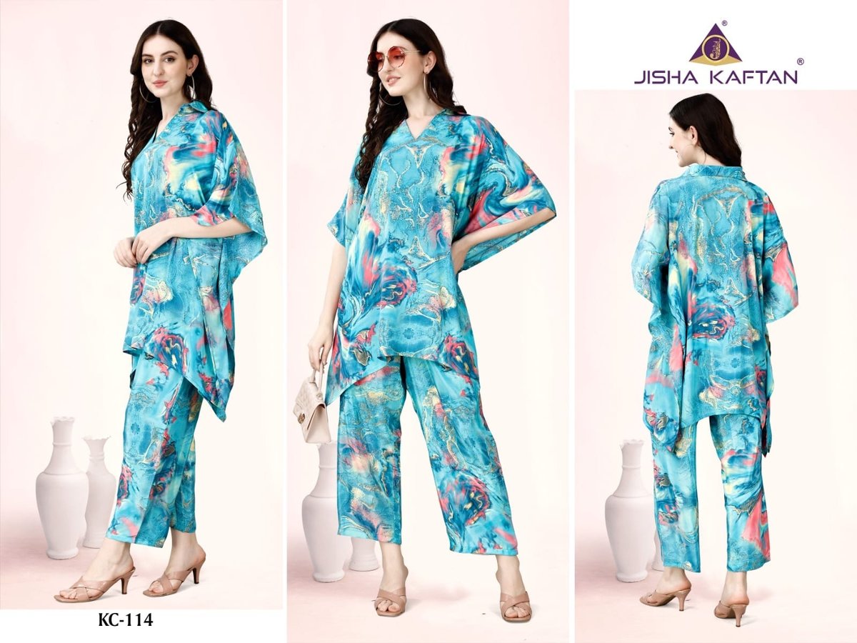 JISHA KAFTAN KAFTAN CO-ORD SETS VOL-2 KC-109 TO KC-116 6