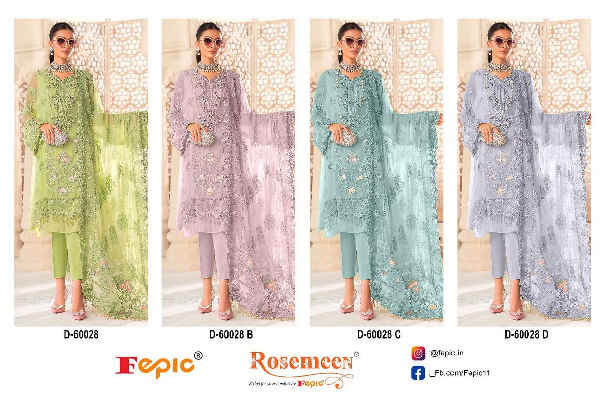 Fepic Rosemeen Maria B Embroide Vol-6 60028 Colors 5