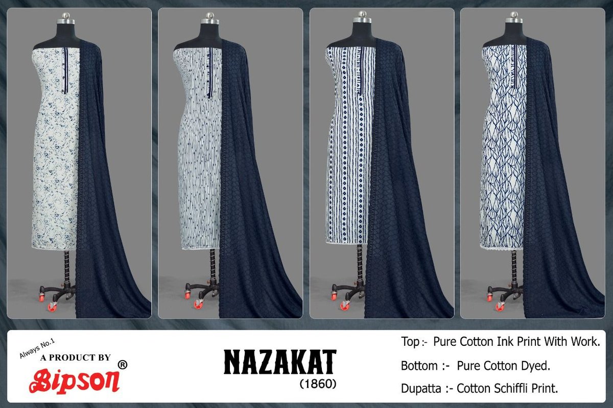 Bipson Prints Nazakat 1860 Colors 5