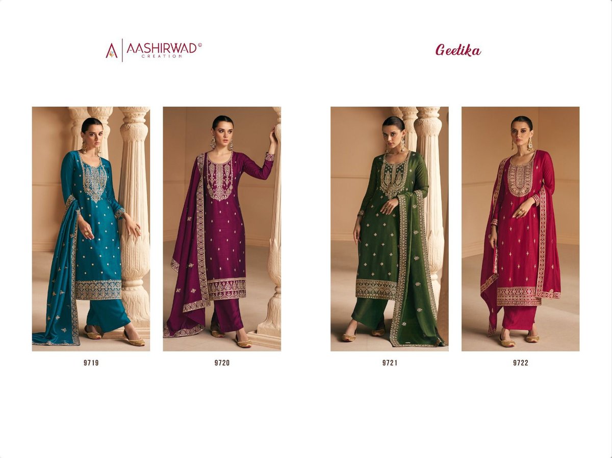 Aashirwad Creation Geetika 9719-9722 Series 5