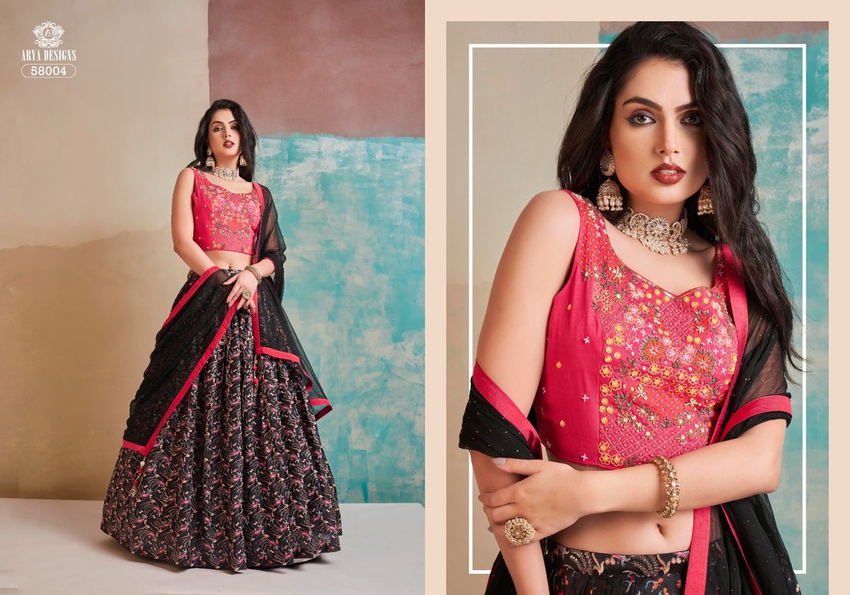 Arya Designs Floral Vol-6 58001-58004 Series 4