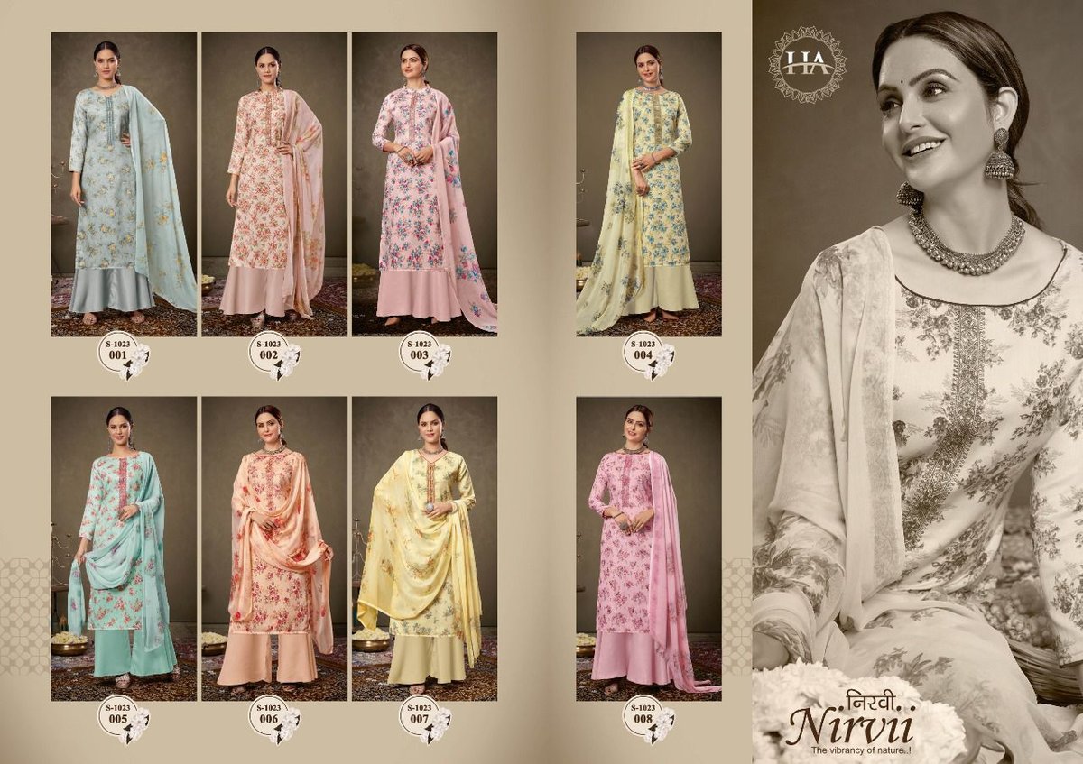 Harshit Fashion Nirvii 1023-001 to 1023-008 Series 9