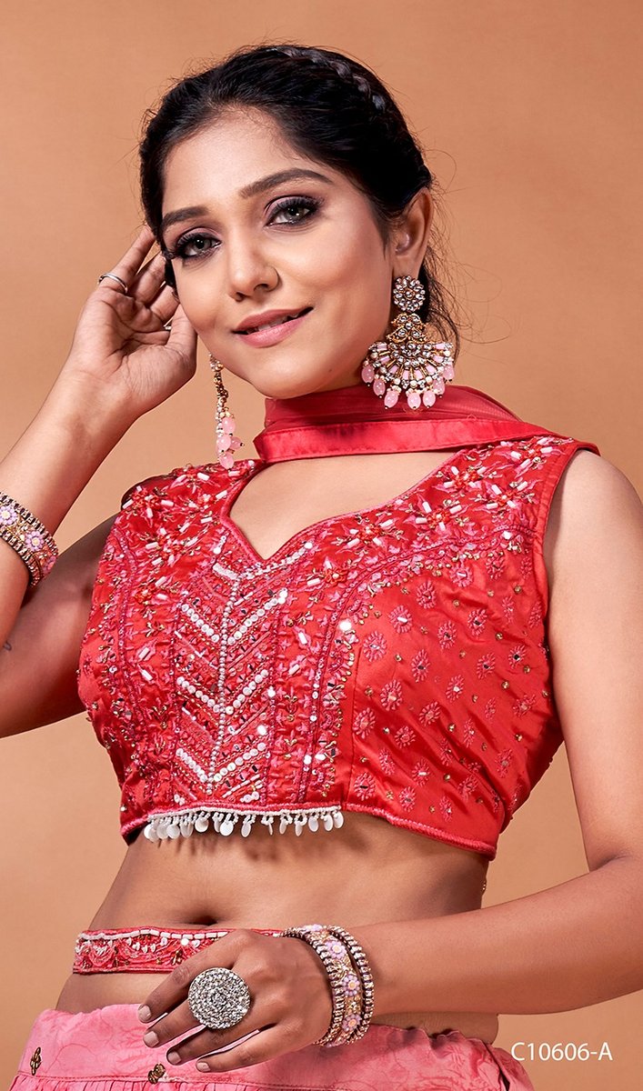 Aamoha Trendz Ready Made Designer Crop Top C-10606 Colors 2