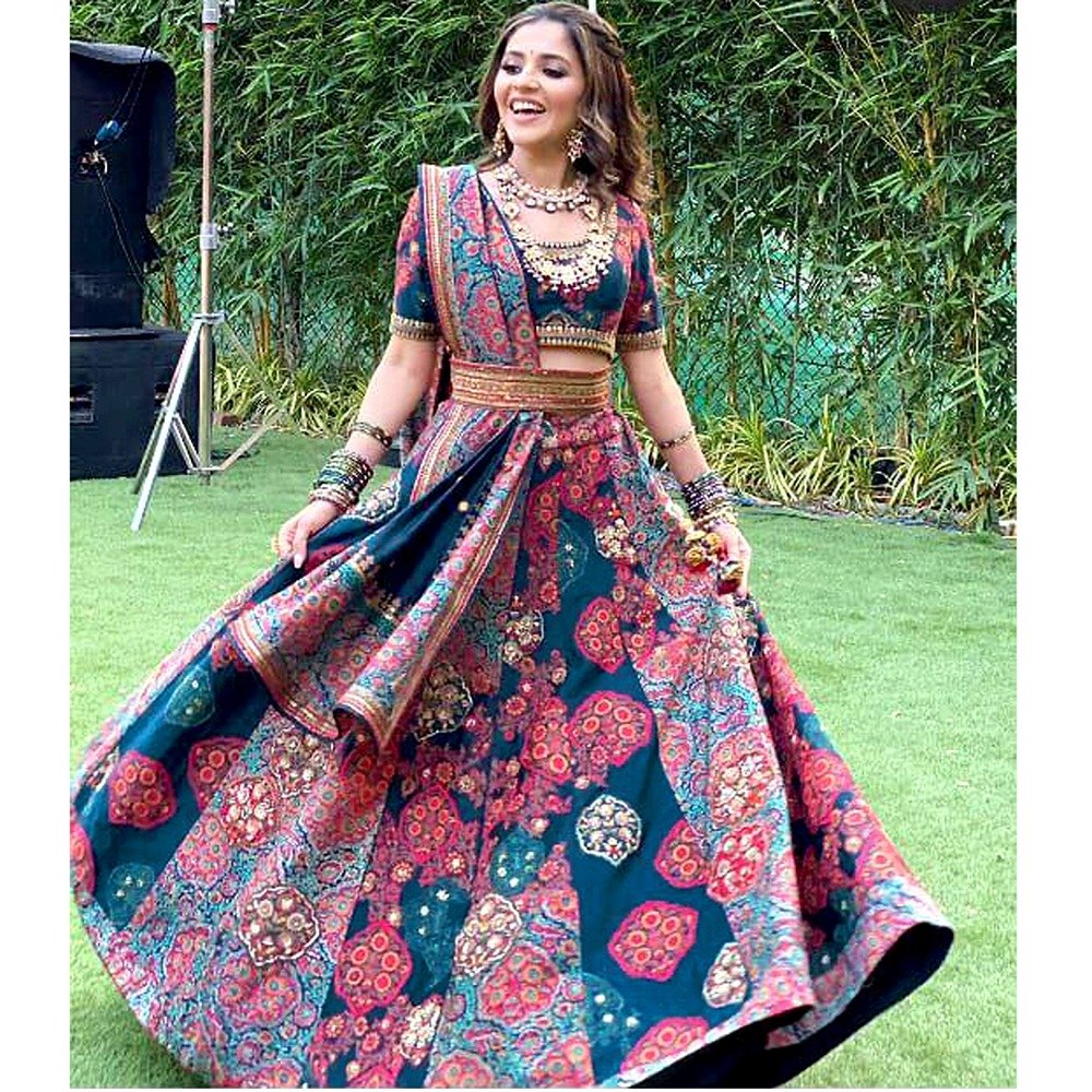 Bollywood Isha Multani Printed Lehenga Choli 1