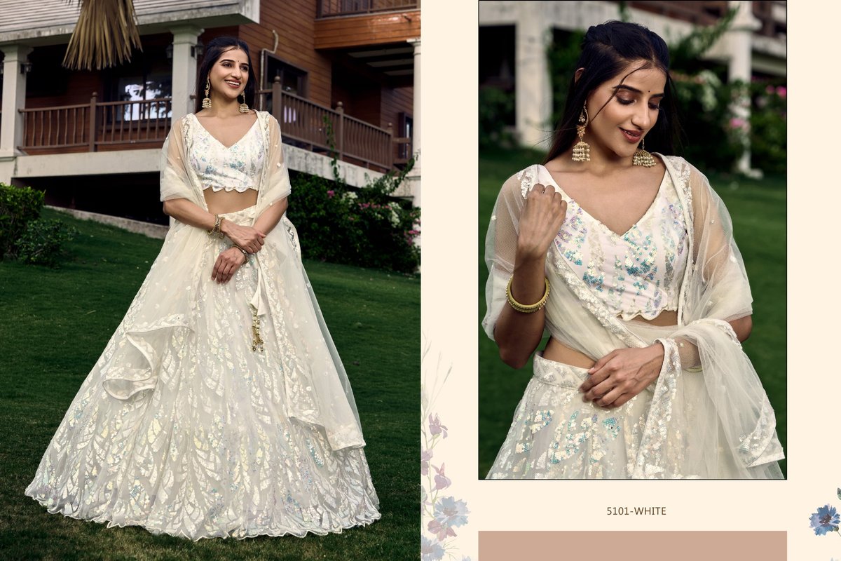 ZEEL CLOTHING MEERA 5101-BLUE TO 5101-YELLOW 3