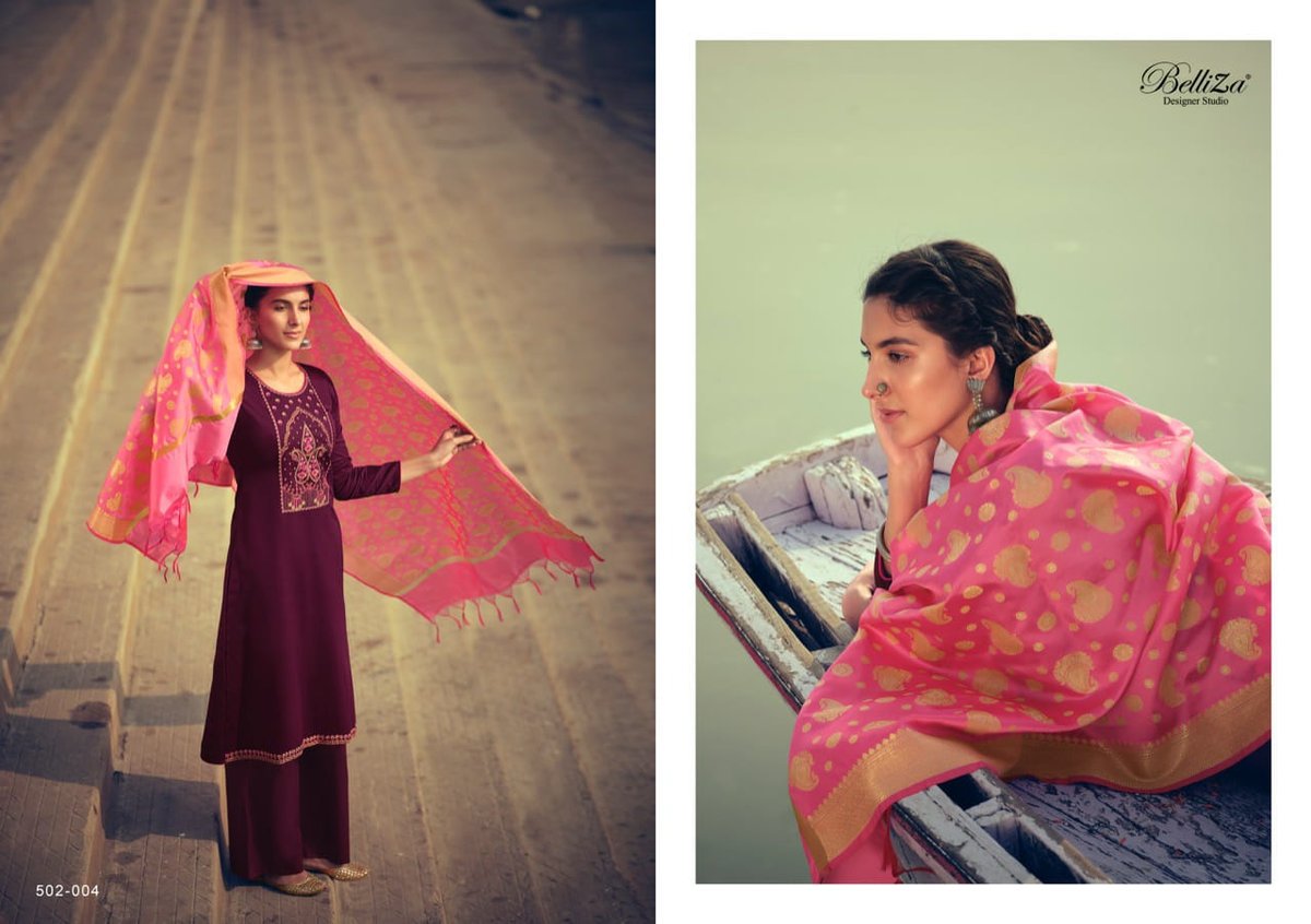 Belliza Designer Banaras 502-001-502-008 Series. 4