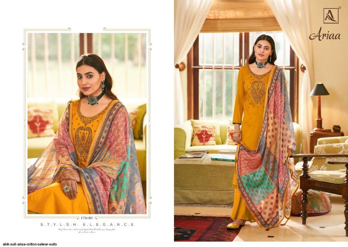 Alok Suit Ariaa 1734-001 to 1734-008 Series 1