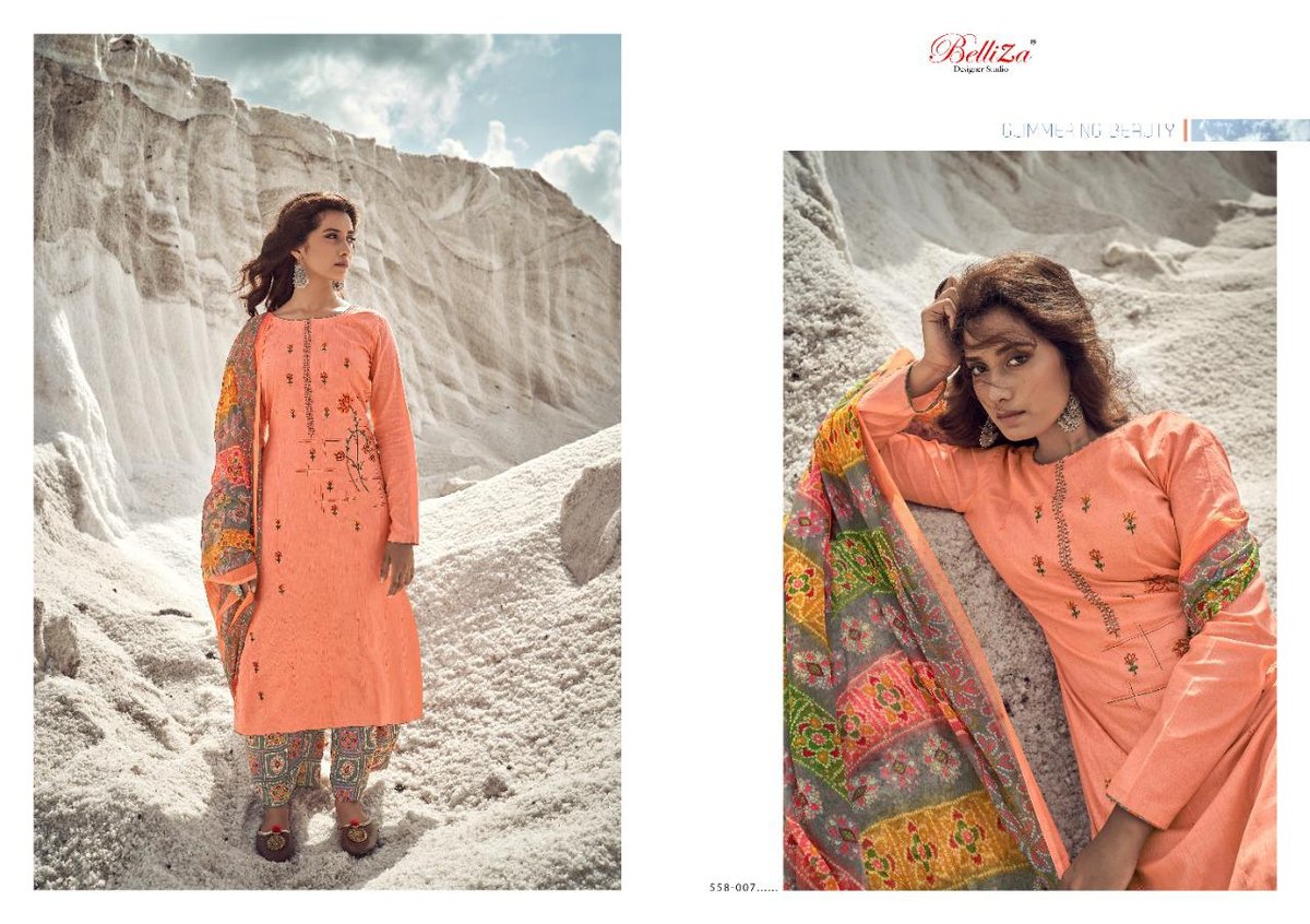 Belliza Designer Nazar E Patiyala 558-001 to 558-010 Series 7