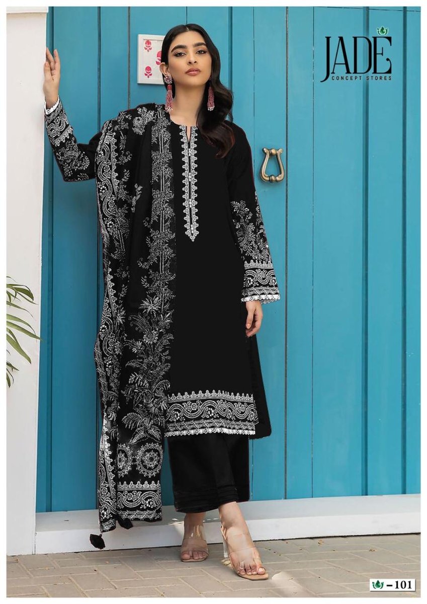 JADE BLACK & WHITE HEAVY COTTON COLLECTION 101 TO 106 1