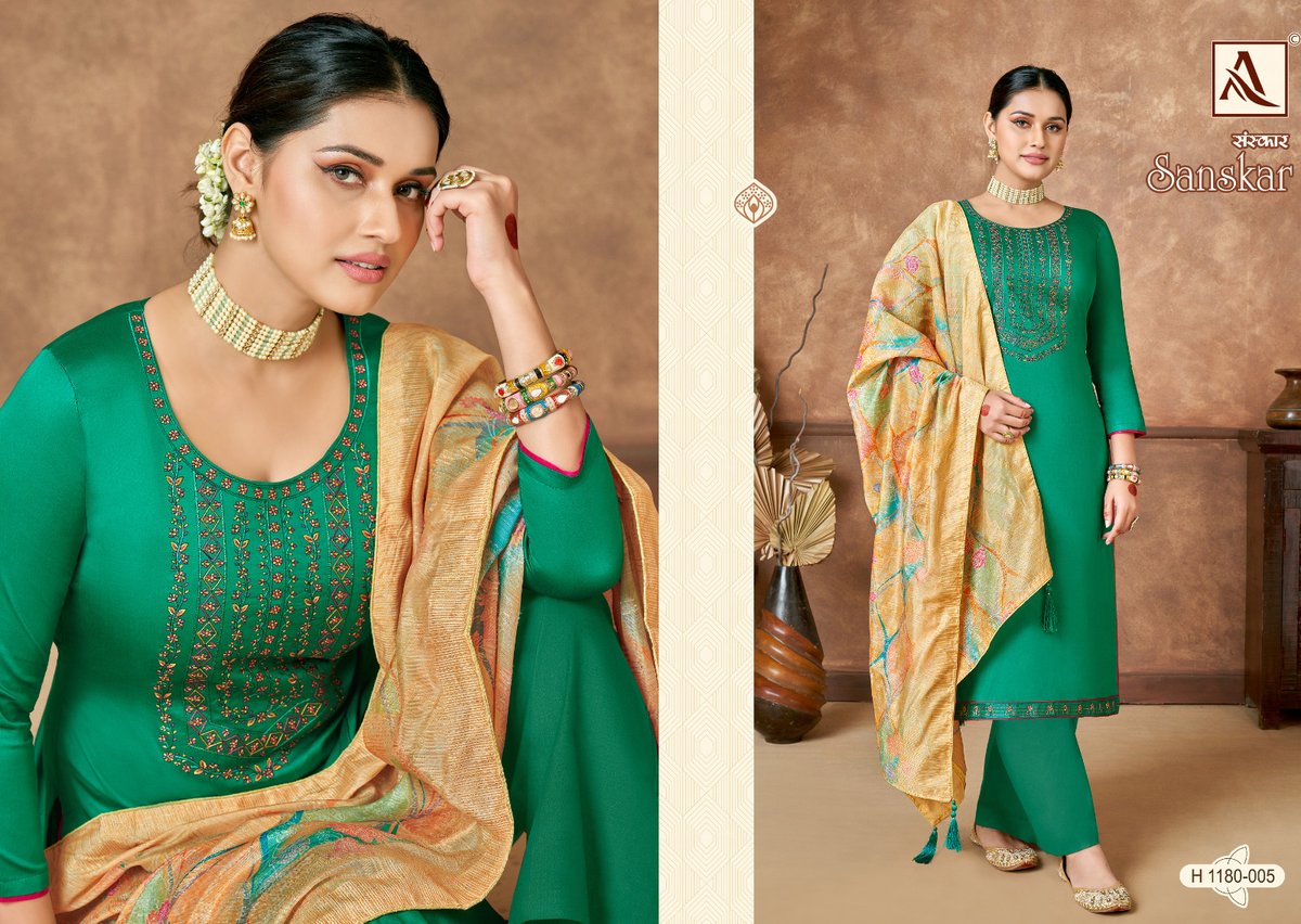 Alok Suit Sanskar 1180-001 to 1180-006 Series 5