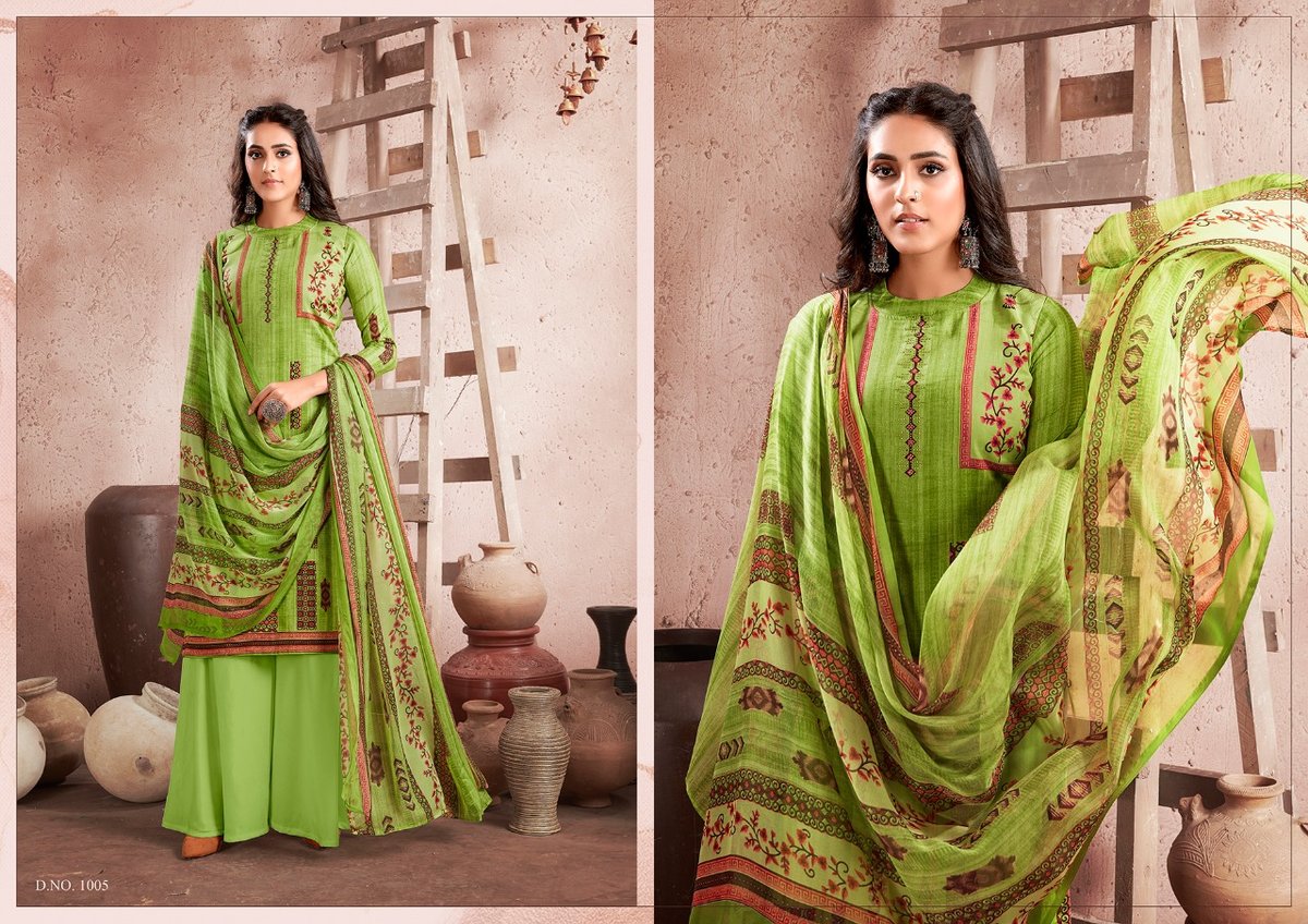 Anita Silk Kesariya Heena 1001-1008 Series 5