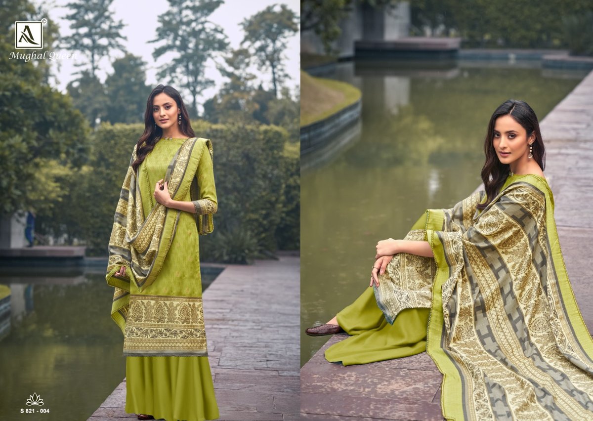 Alok Suits Mughal Queen 821-001 to 821-010 Series 4