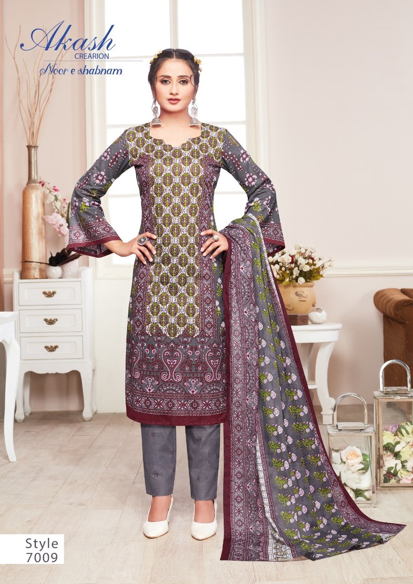 Akash Creation Noor E Sabnam Vol-7 7001-7010 Series 9