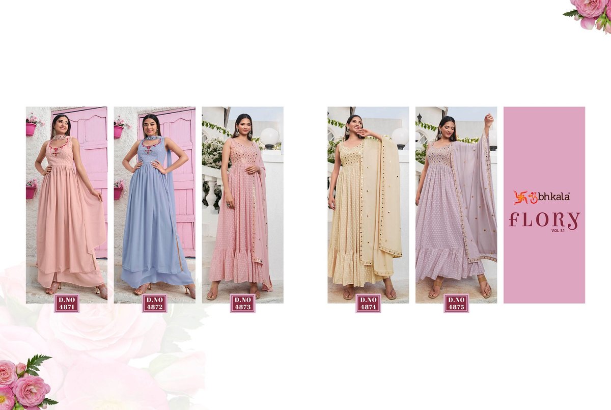 Shubhkala Flory Vol-31 4871-4875 Series 6