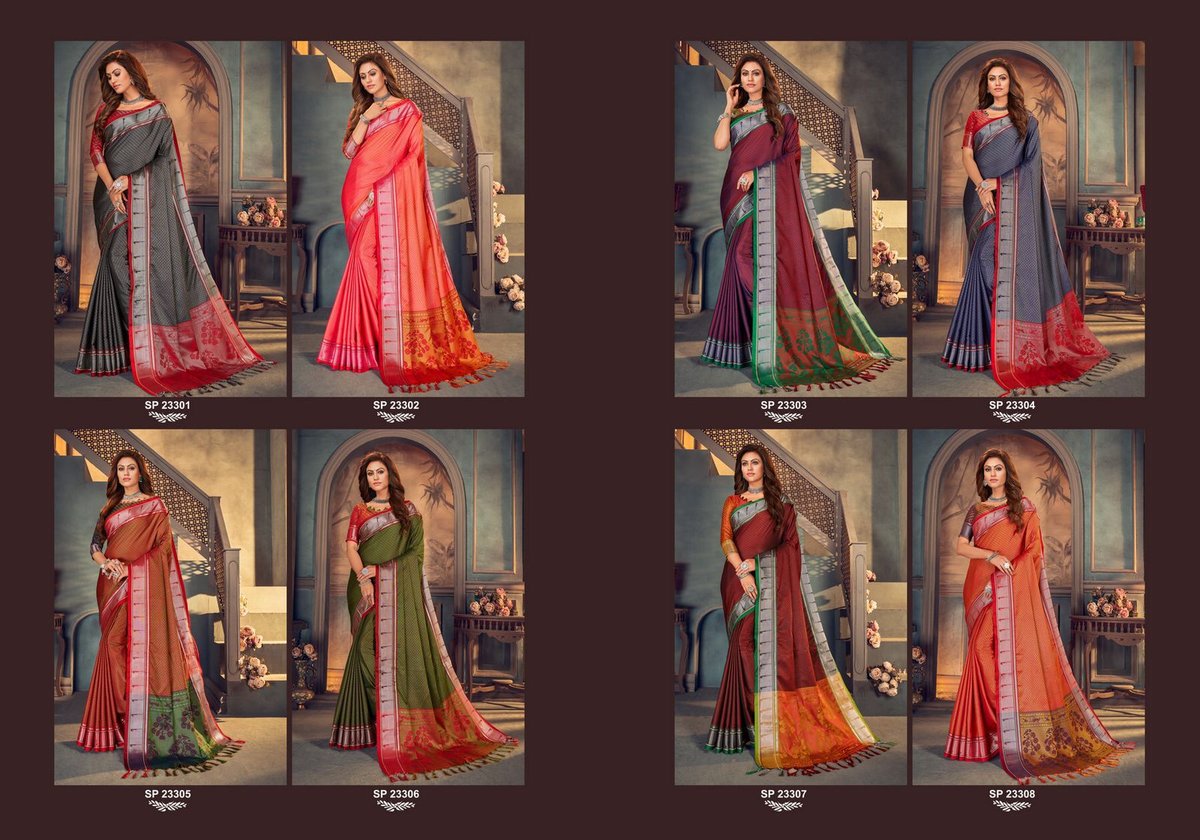Aura Saree Rajnandini 23301-23308 Series 9