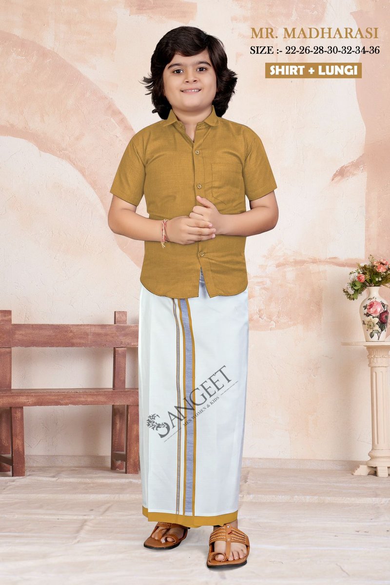 SANGEET MR MADHARASI SHIRT+LUNGI 1001 TO 1010 10