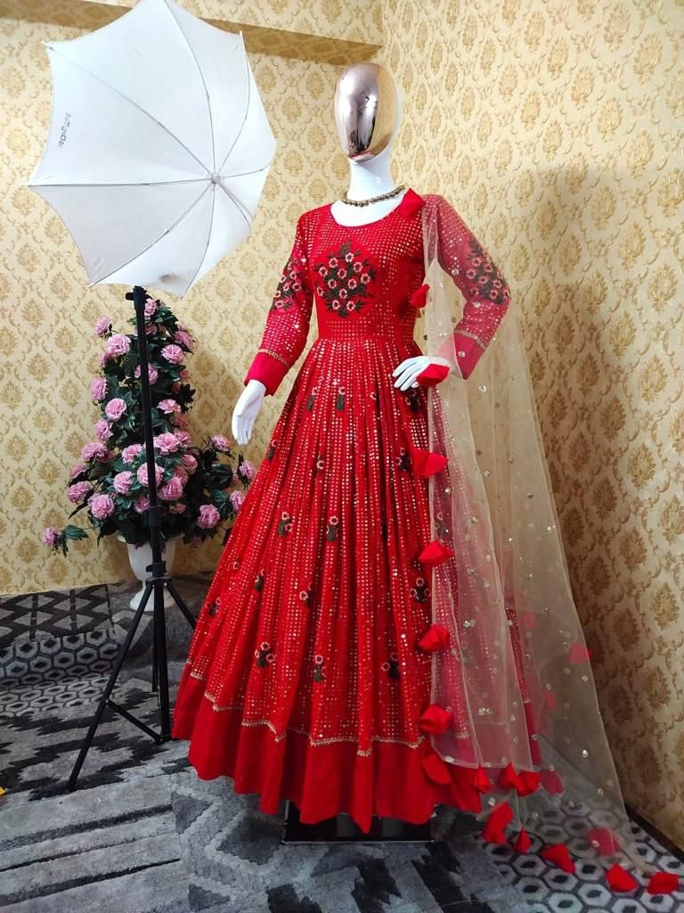 Bollywood Designer Party Wear Gown Colors 3