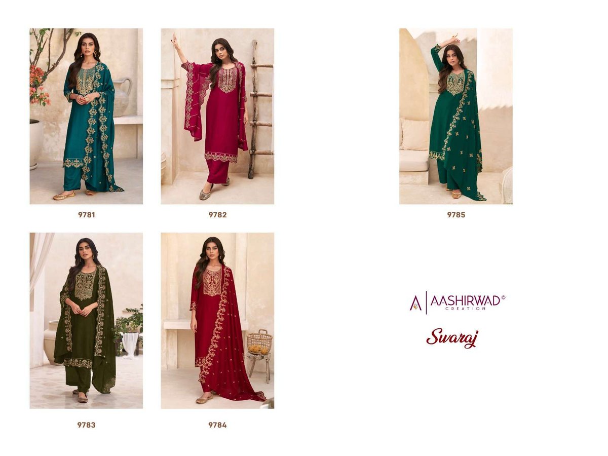Aashirwad Creation Swaraj 9781-9785 Series 6