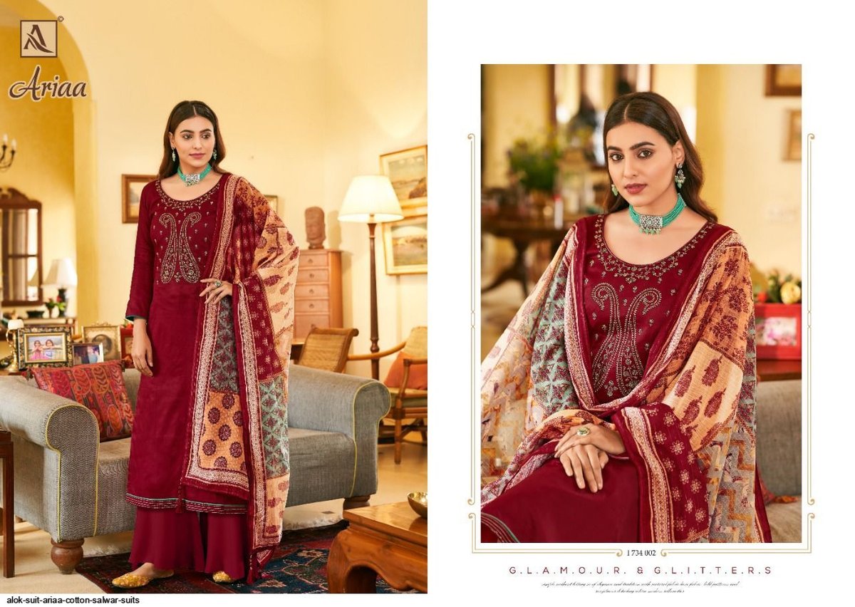 Alok Suit Ariaa 1734-001 to 1734-008 Series 2