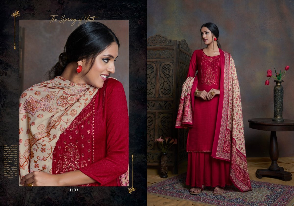 Bipson Prints Kashmiri Beauty 1100-1103 Series 4
