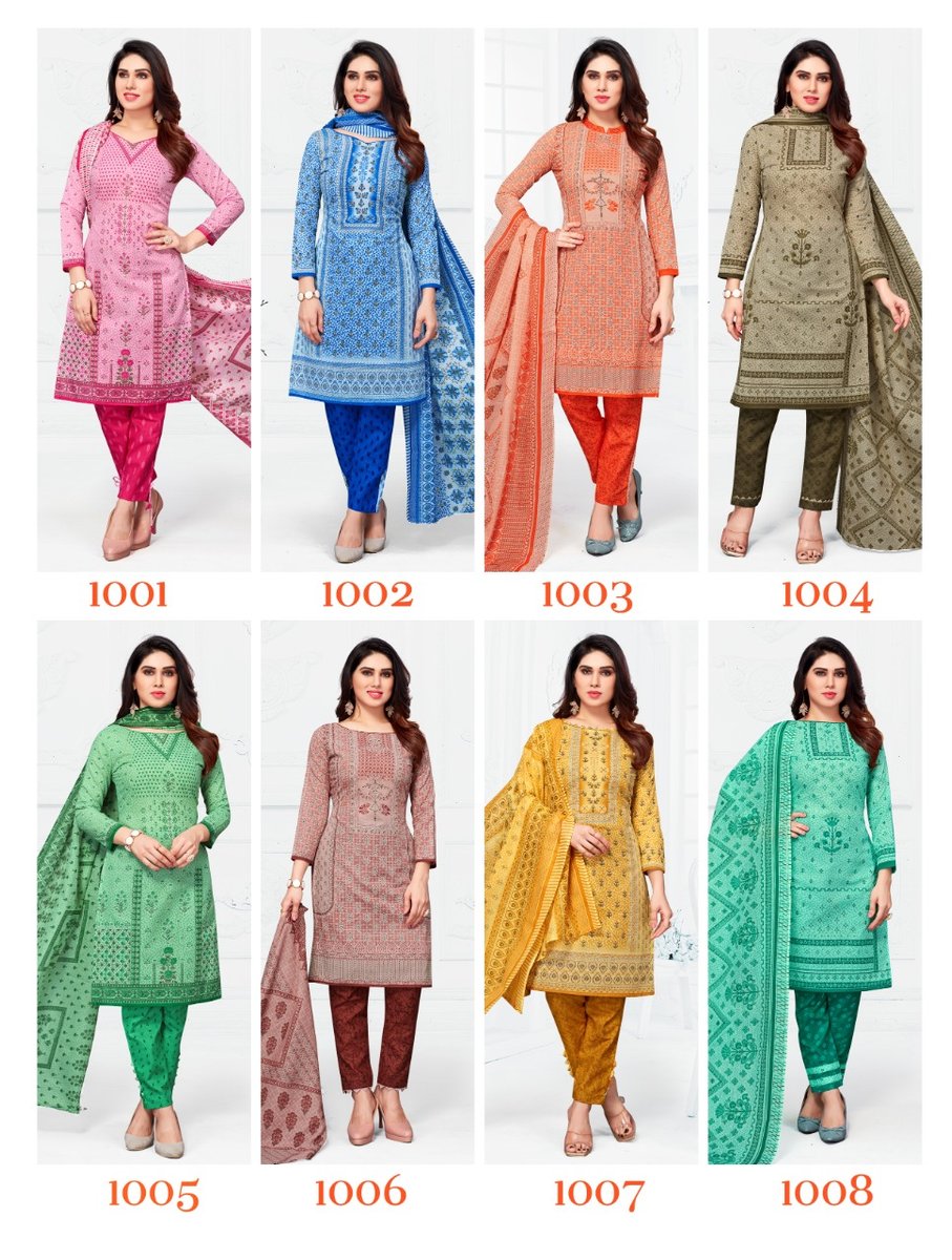 Ganeshji Cotton Suits Sofiya Vol-1 1001-1008 Series 9