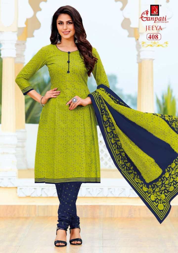 Ganpati Cotton Suits Jeeya Vol-4 401-418 Series 8