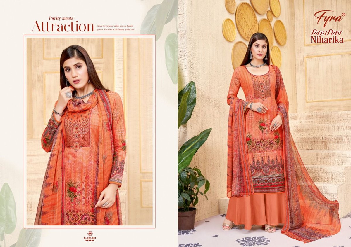 Alok Suit Fyra Niharika 923-001 to 923-010 Series 1