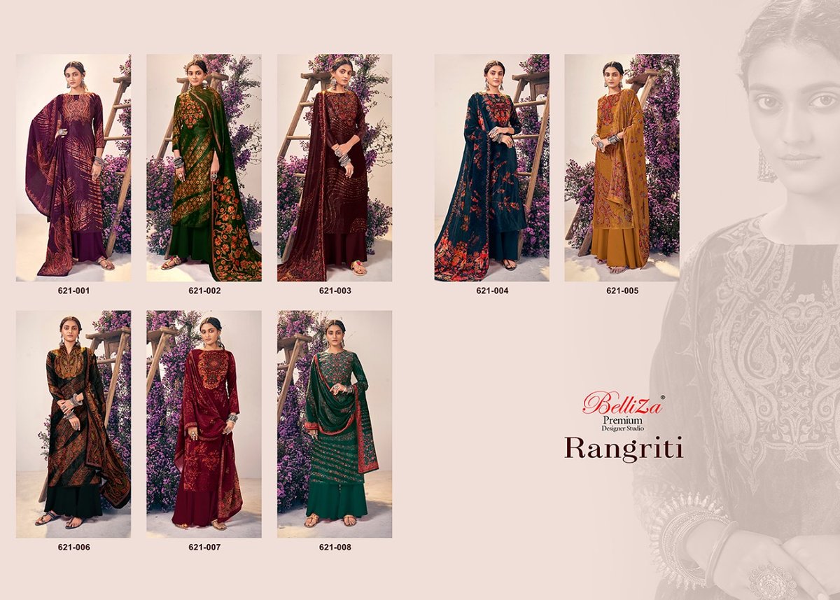 Belliza Designer Rangriti 621-001-621-008 Series 9