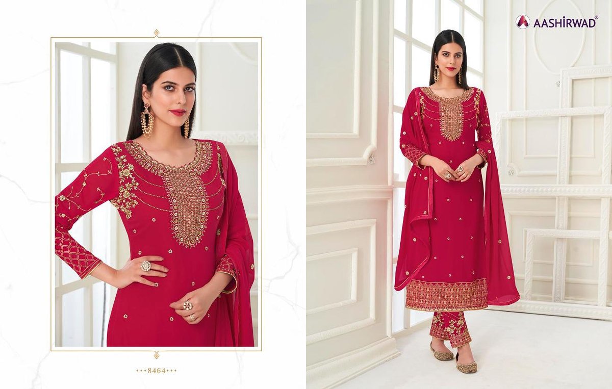 Aashirwad Creation Samiya 8464-8469 Series 1