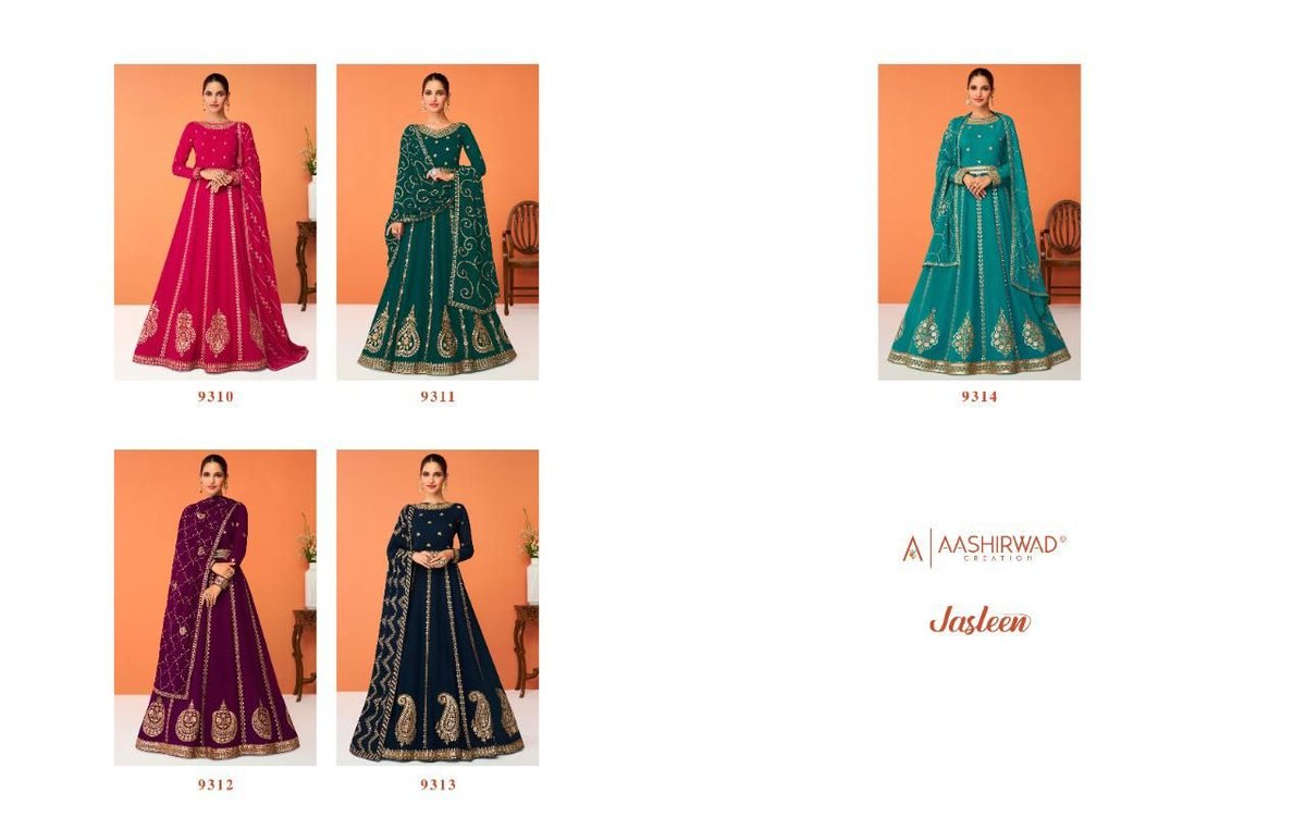 Aashirwad Creation Jasleen 9310-9314 Series 6