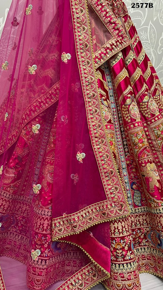 Anjani Art Bridal Lehenga Choli 2577 Colors 8