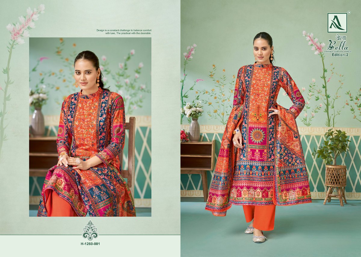 Alok Suit Bella Vol-2 1260-001 to 1260-006 Series 1