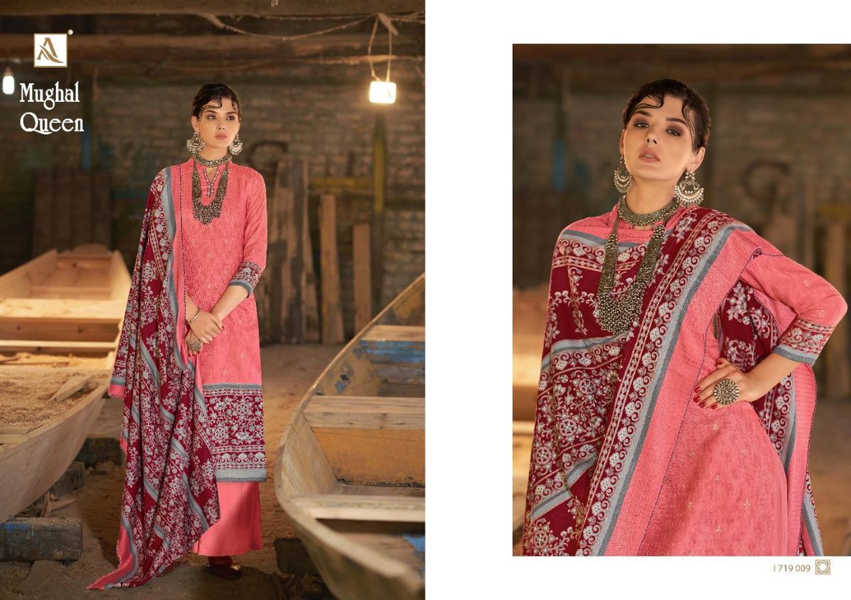 Alok Suits Mughal Queen 1719-001 to 1719-010 Series 9