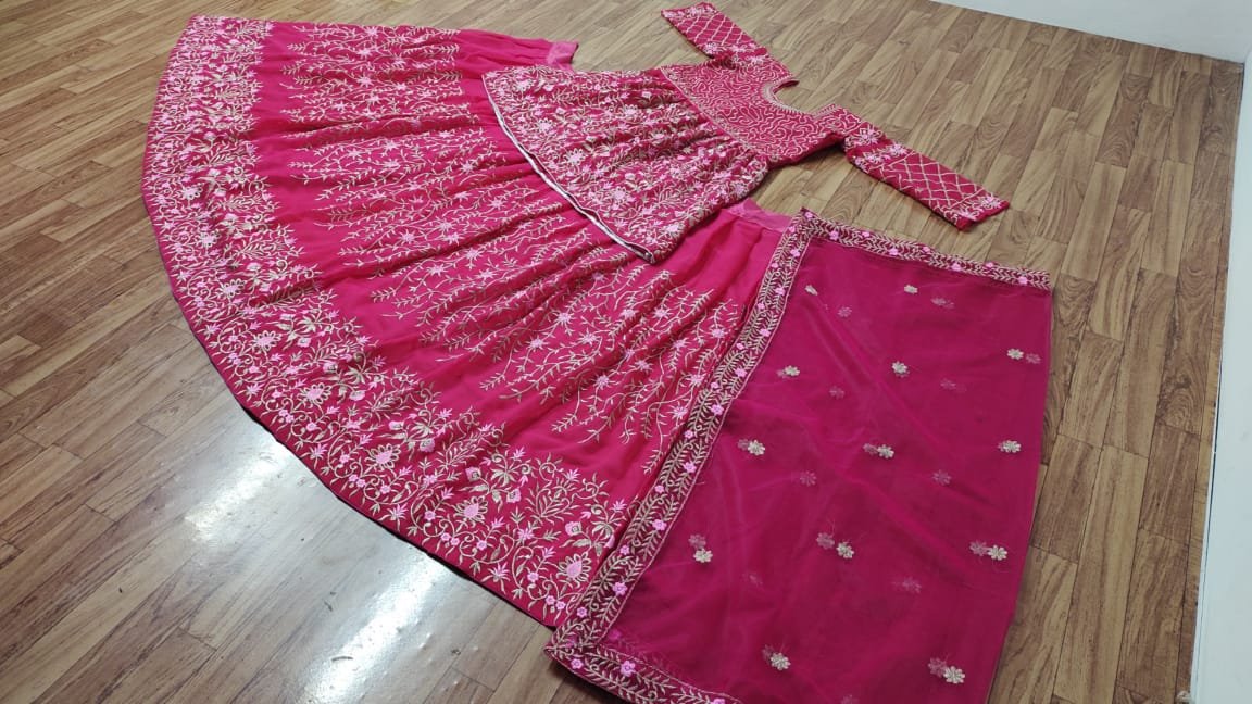 Beautiful Heavy Embroidered Lehenga Choli AS-75 Design 3