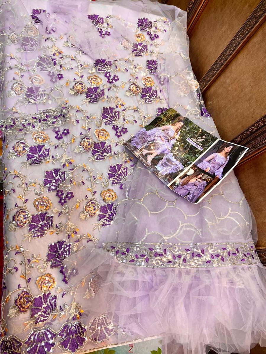 Alif Fashion Mahnoor Purple Salwar Suit 3