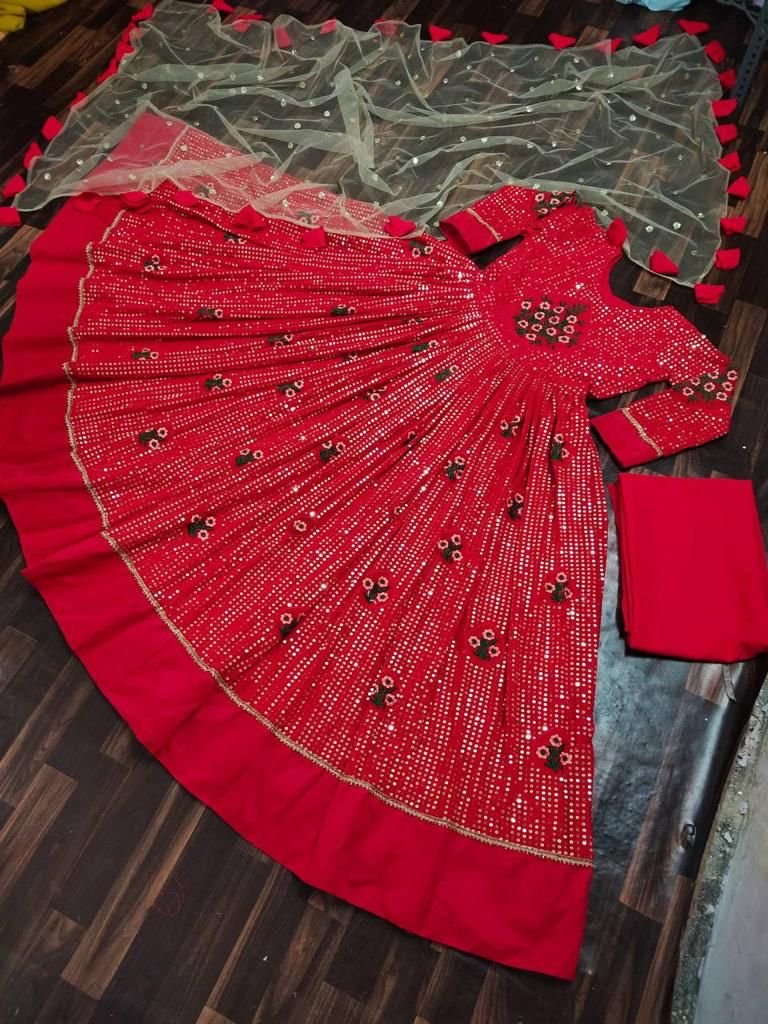 Bollywood Designer Party Wear Gown Colors 4