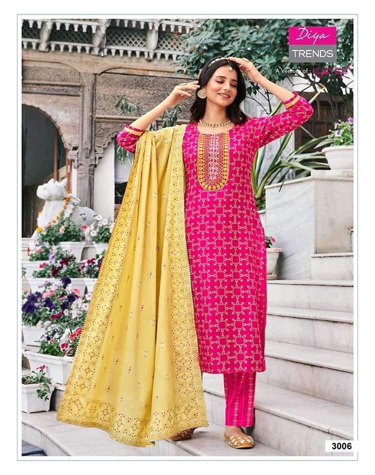 Diya Trends Alveera Vol-3 3001-3008 Series 6