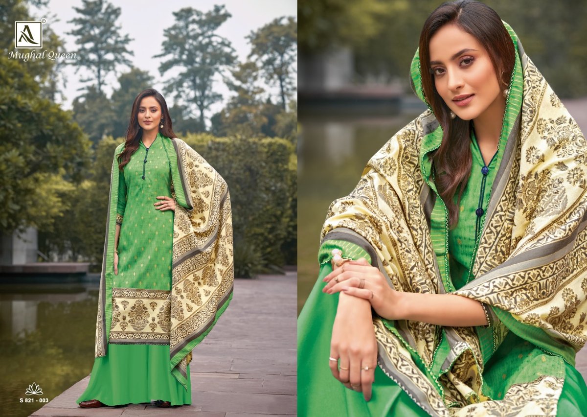 Alok Suits Mughal Queen 821-001 to 821-010 Series 3